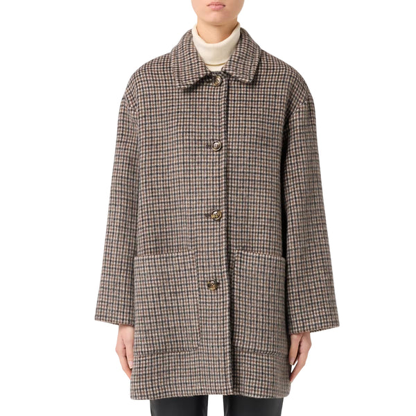 Donna Cappottino Quadro Over check Zinnia